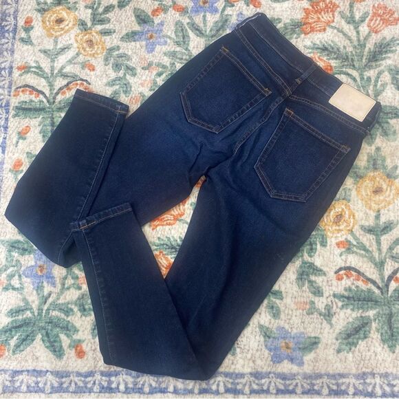 Everlane The High Rise Skinny Jeans Dark Wash Size 24 Ankle - Picture 5 of 6